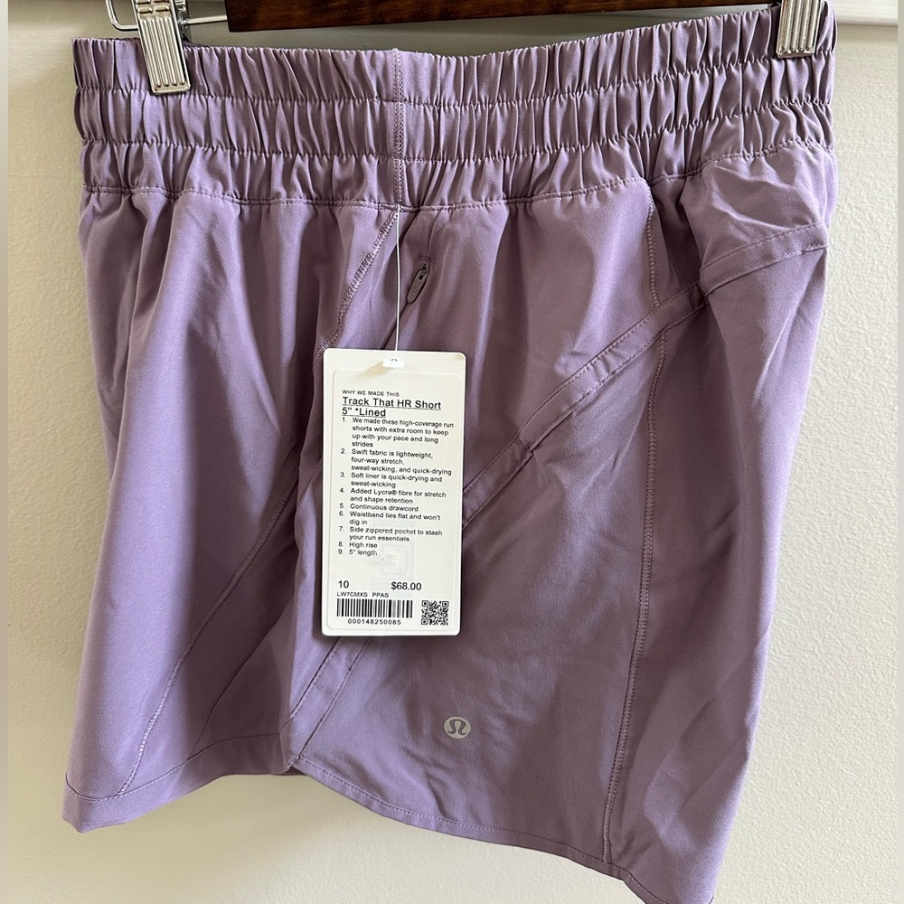 Track That LuLuLemon shorts. New with tags